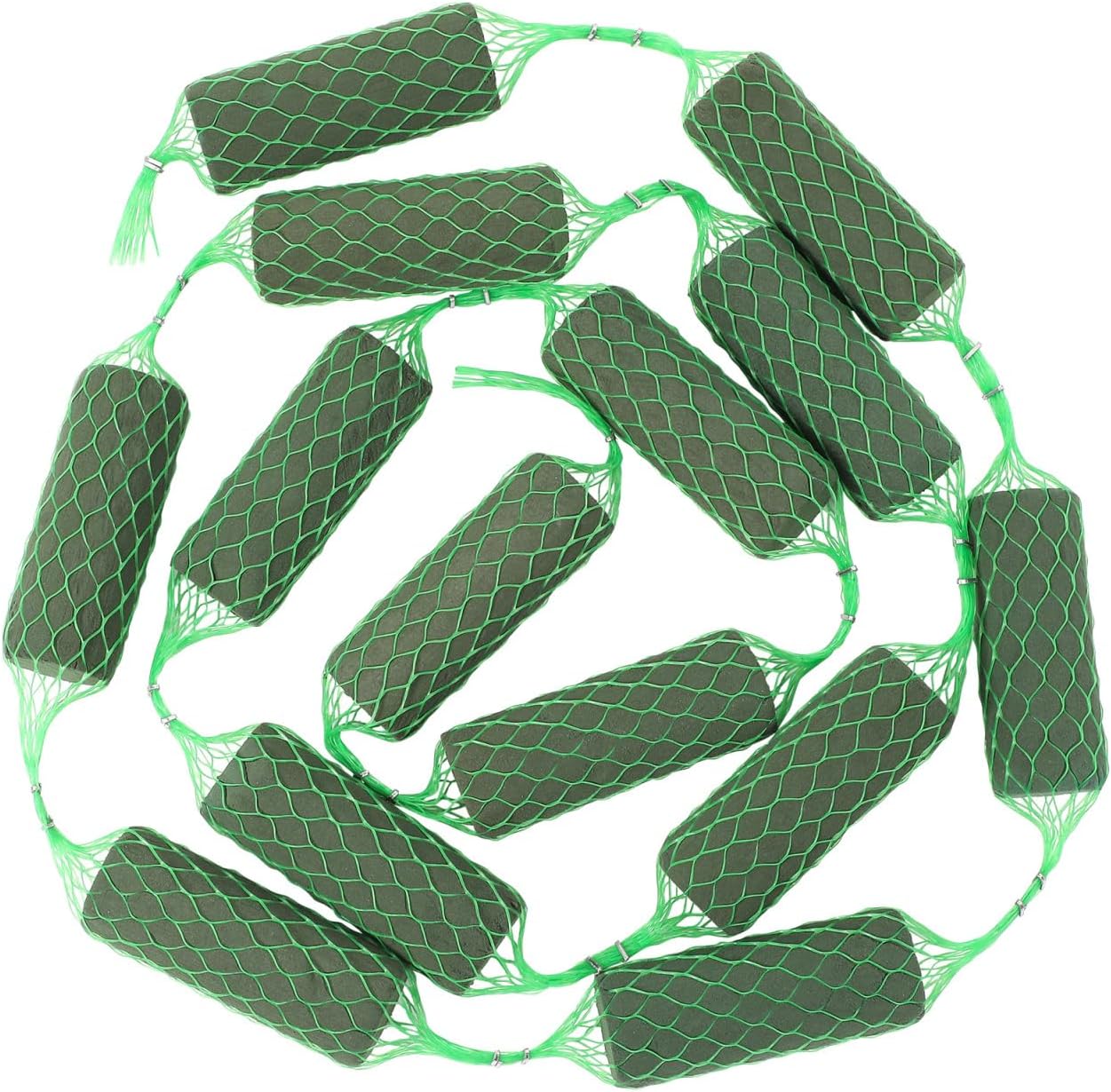 14PCS Floral Foam Blocks for Fresh and Artificial Flowers - Sausage Shape Flower Arrangement Tool Set Floral Craft Dry Foam Bricks Flower Absorption Holder for Wedding Flower Holder Arch Door