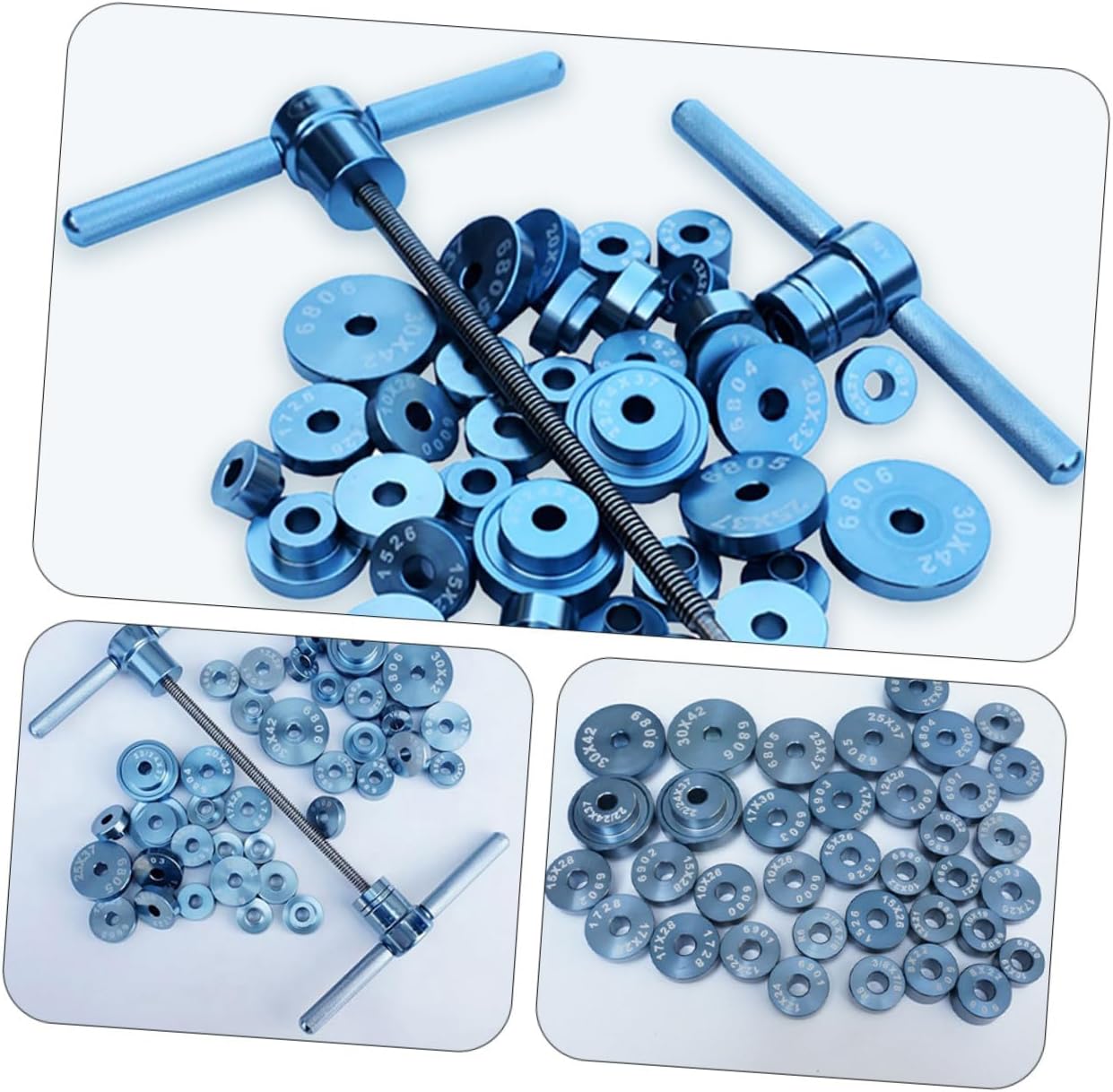 ABOOFAN Bike Bearing Press Kit Bike Bottom Bracket Installation Tool Alloy Static Press-in Set Cycling Repair Accessories