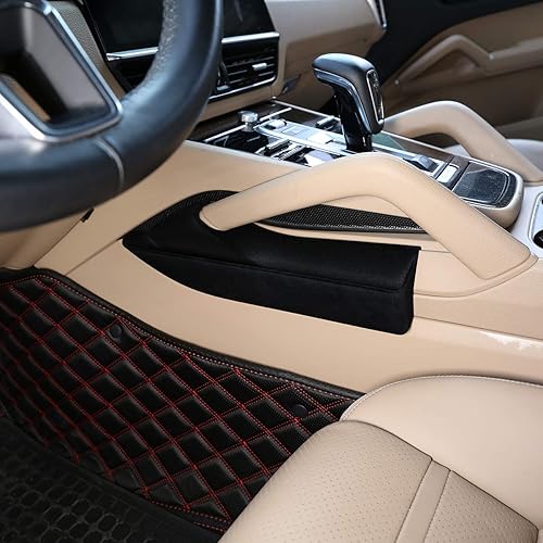 Miniatura 5 de YIWANG Car Center Consoles Side Storage Box Phone Tray Accesorios para Porsche Cayenne 2018 2019 2020