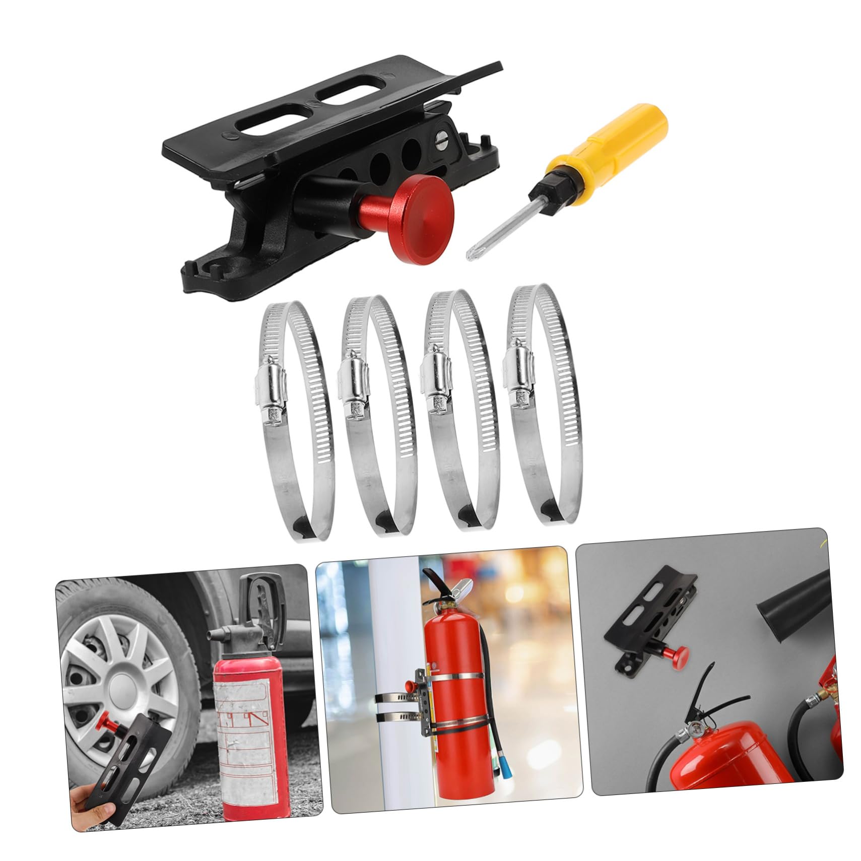 MAGICLULU Regolabilper Estintore da Auto Facile per Veicoli con Chiave Inclusa Design Ergonomico e Compatto