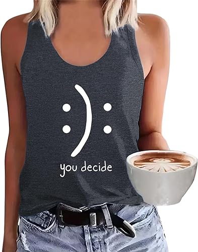 BLACKMYTH - Camiseta sin mangas para mujer, diseño gráfico lindo y casual