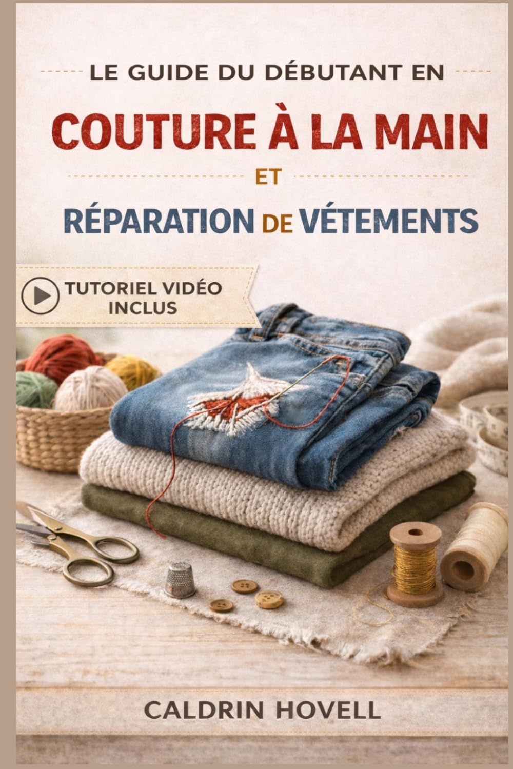 LE GUIDE DU DÉBUTANT EN COUTURE À LA MAIN ET RÉPARATION DE VÊTEMENTS: Techniques simples, étape par étape, pour raccommoder, réparer et restaurer des vêtements sans machine à coudre
