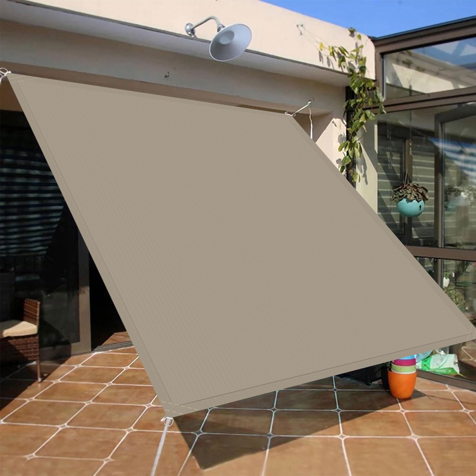 Voile d'ombrage imperméable pour balcon et terrasse