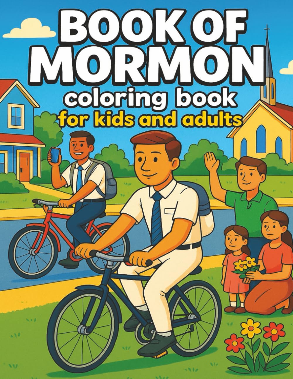 Book of Mormon Coloring Book for Kids and Adults: LDS Coloring Pages with Scriptures, Missionaries, and Church Scenes | Perfect for Primary, Family Home Evening, and Relaxing Gospel Activities