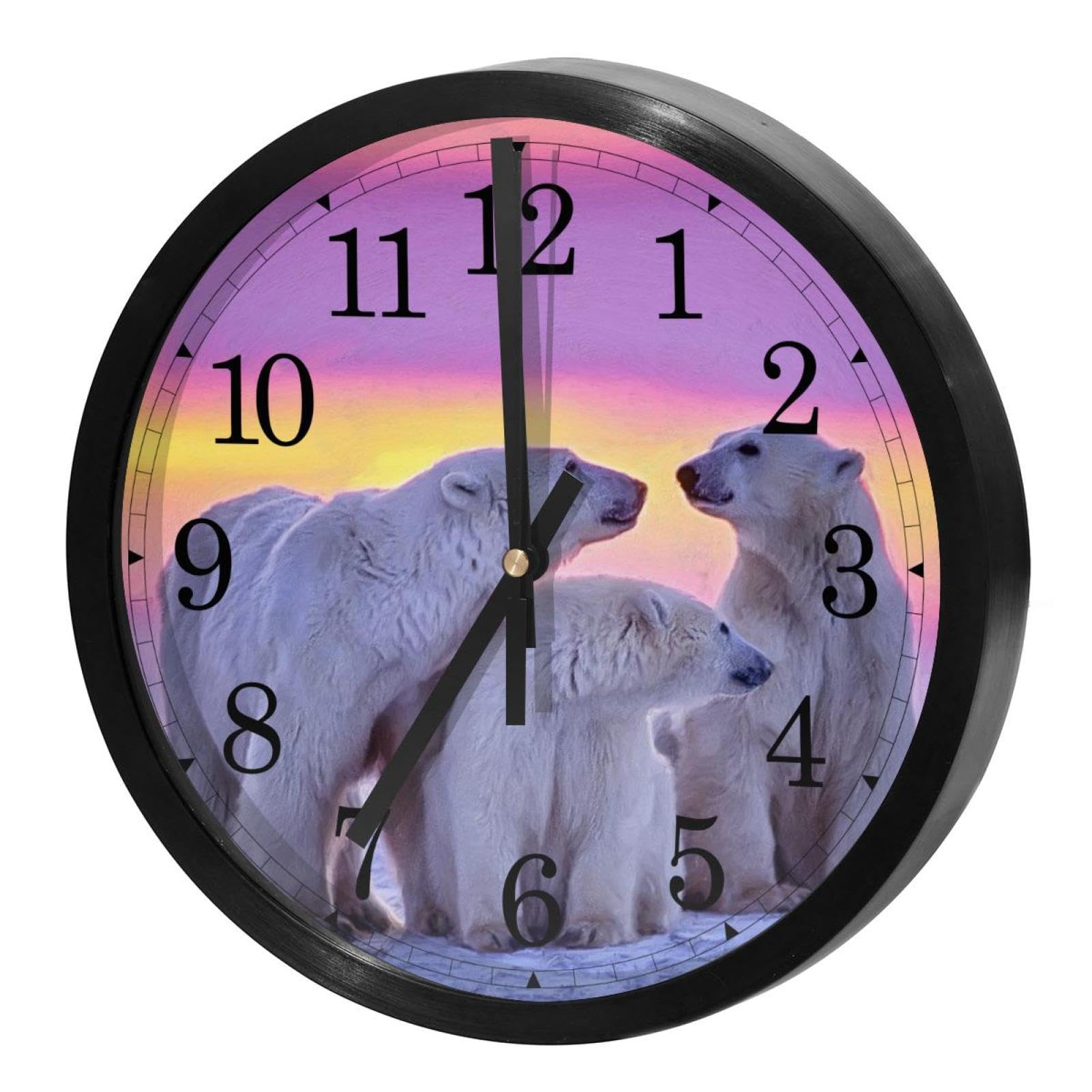 Horloge murale sans tic-tac à piles avec mécanisme à quartz silencieux