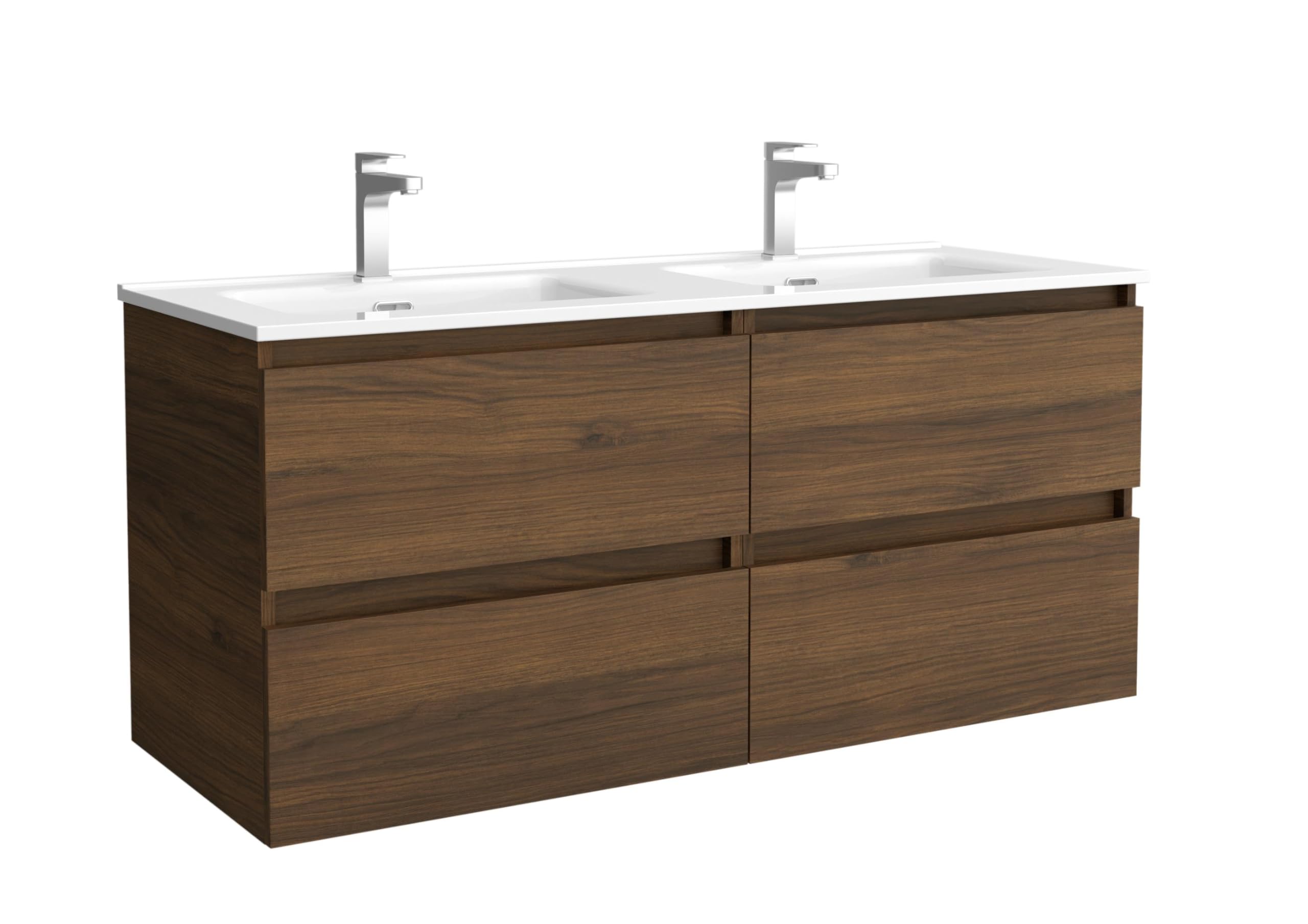 Mueble de baño Bequia 120cm + Lavabo cerámica | Nogal|120x45x56