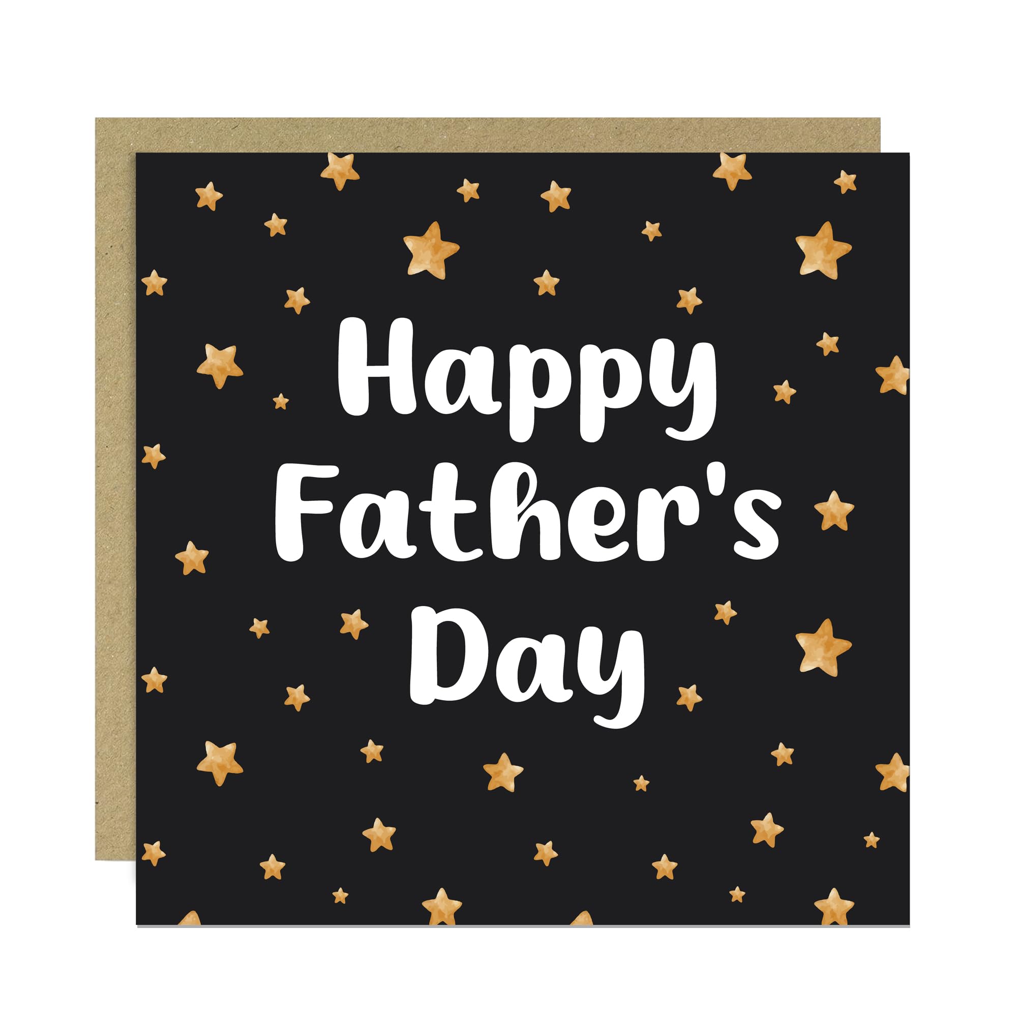 RED OCEAN Happy Fathers Day Card For Dad, Father's Day Greetings Card From Daughter Son, Fathers Day Cards For Dad Grandad Stepdad 145x145mm With Kraft Envelope
