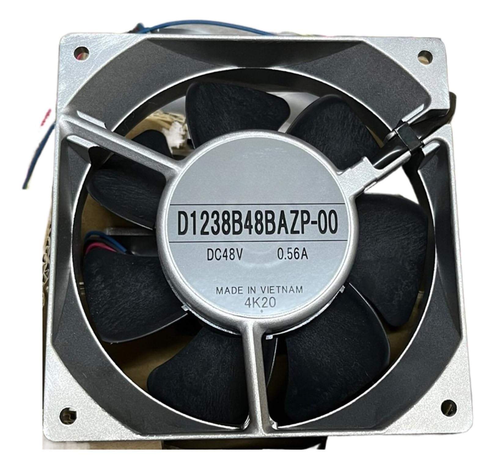 Ventilateur de refroidissement D1238B48BAZP-00 robuste 48V 0.56A à flux d'air stable
