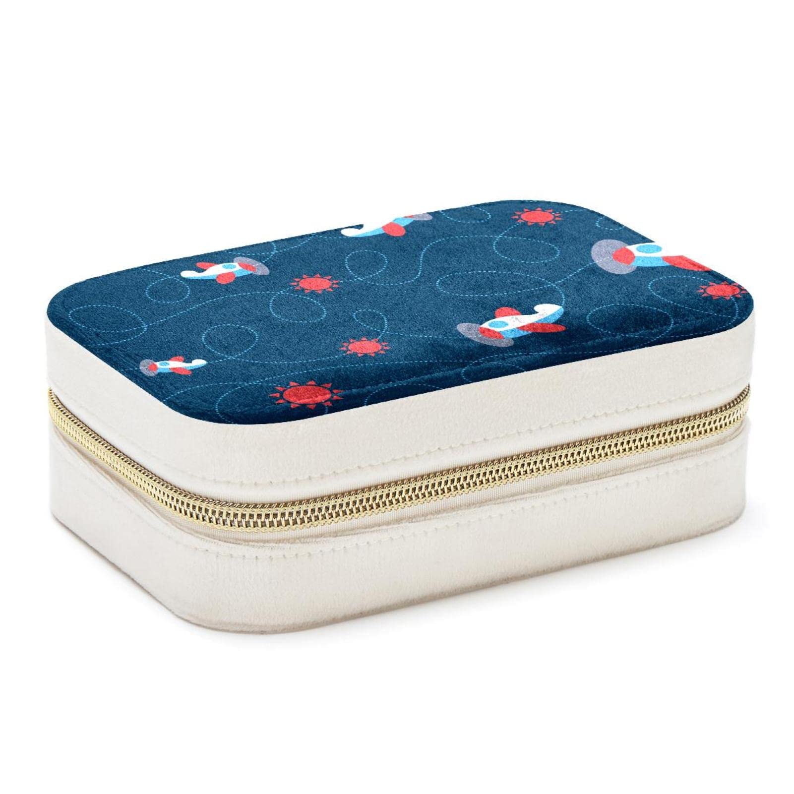 Boîte à bijoux de voyage avion portable coffret rangement fille et femme