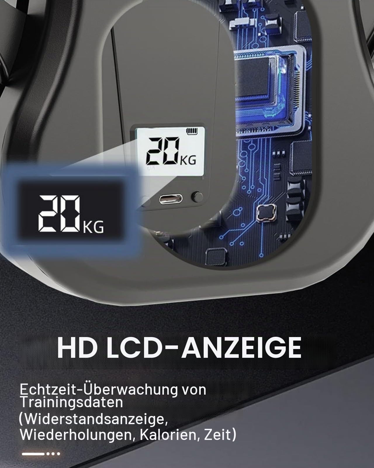 Upgraded Oberschenkeltrainer 20KG-60KG Einstellbarer Widerstand, Kegel Trainingsgerät Beckenbodenmuskeltrainer PC Muskeltraining für Männer und Frauen