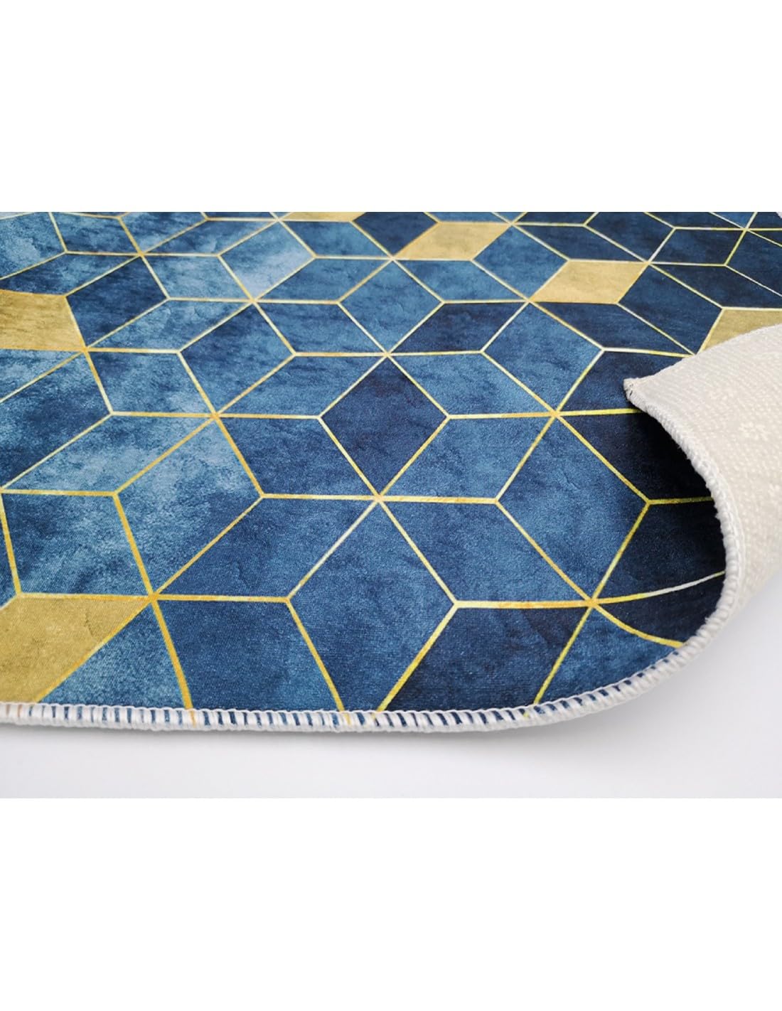 Mani Textile Tapis Luxe Bleu 120x180cm