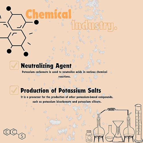 Miniatura 2 de Carbonato de potasio 1kg (2.2lb) grado alimenticio de alta pureza