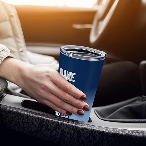 Miniatura 4 de Vasos de béisbol personalizados, taza de café aislada personalizada, taza de viaje de acero inoxidable, añade cualquier número de nombre con tapa,