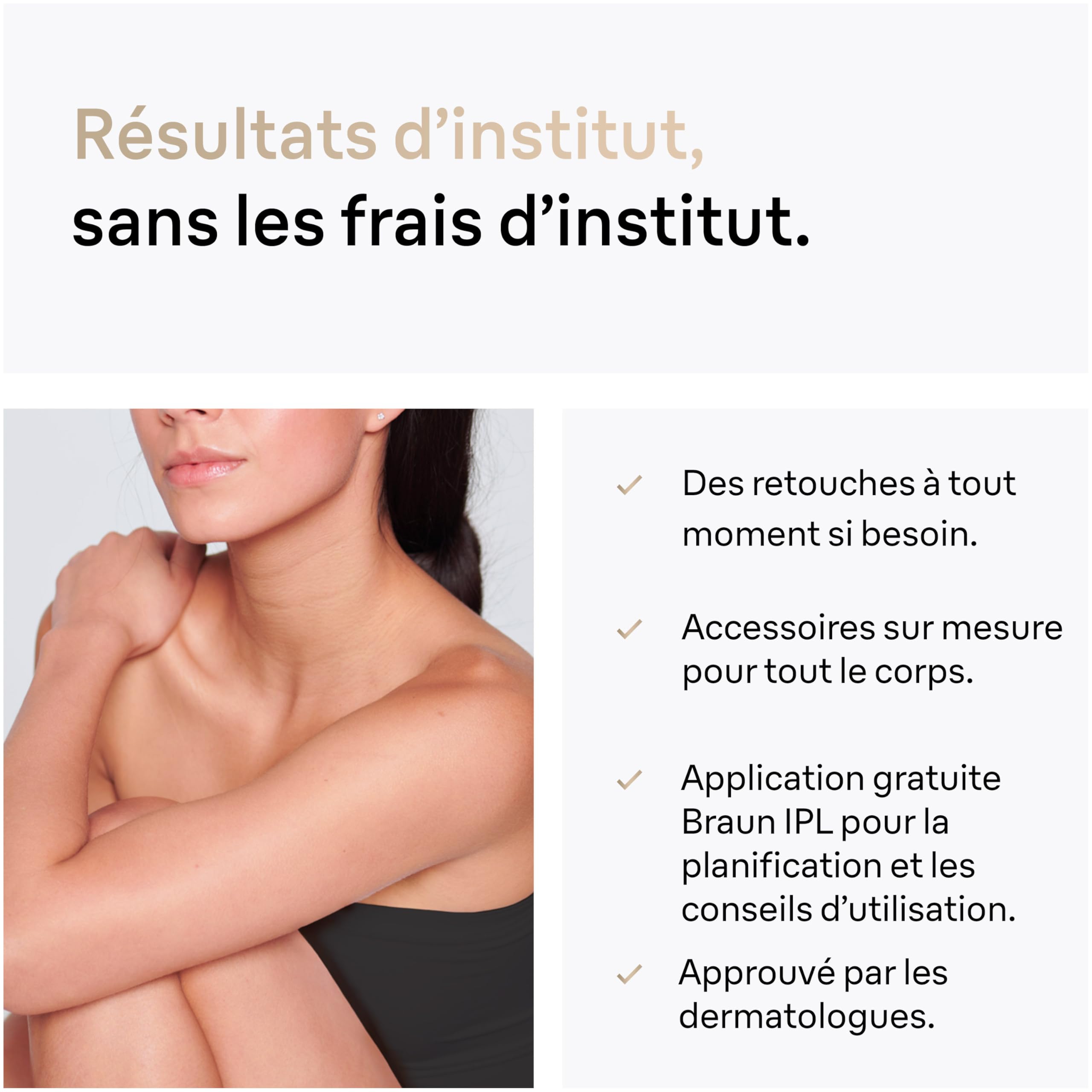 Braun Epilateur Lumiere Pulsee Silk·expert Pro 5 PL5382, Blanc et Or | Alternative au Laser à Domicile, Filaire, avec Pochette, Rasoir Gillette Venus, 4 Têtes