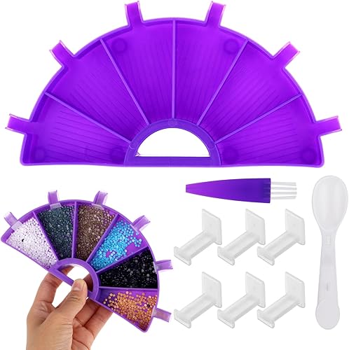 cobee Kit de bandeja de pintura de diamantes, 6 rejillas de accesorios de pintura de diamante, organizador de bandeja con múltiples separadores de disponible en Yaxa Costa Rica