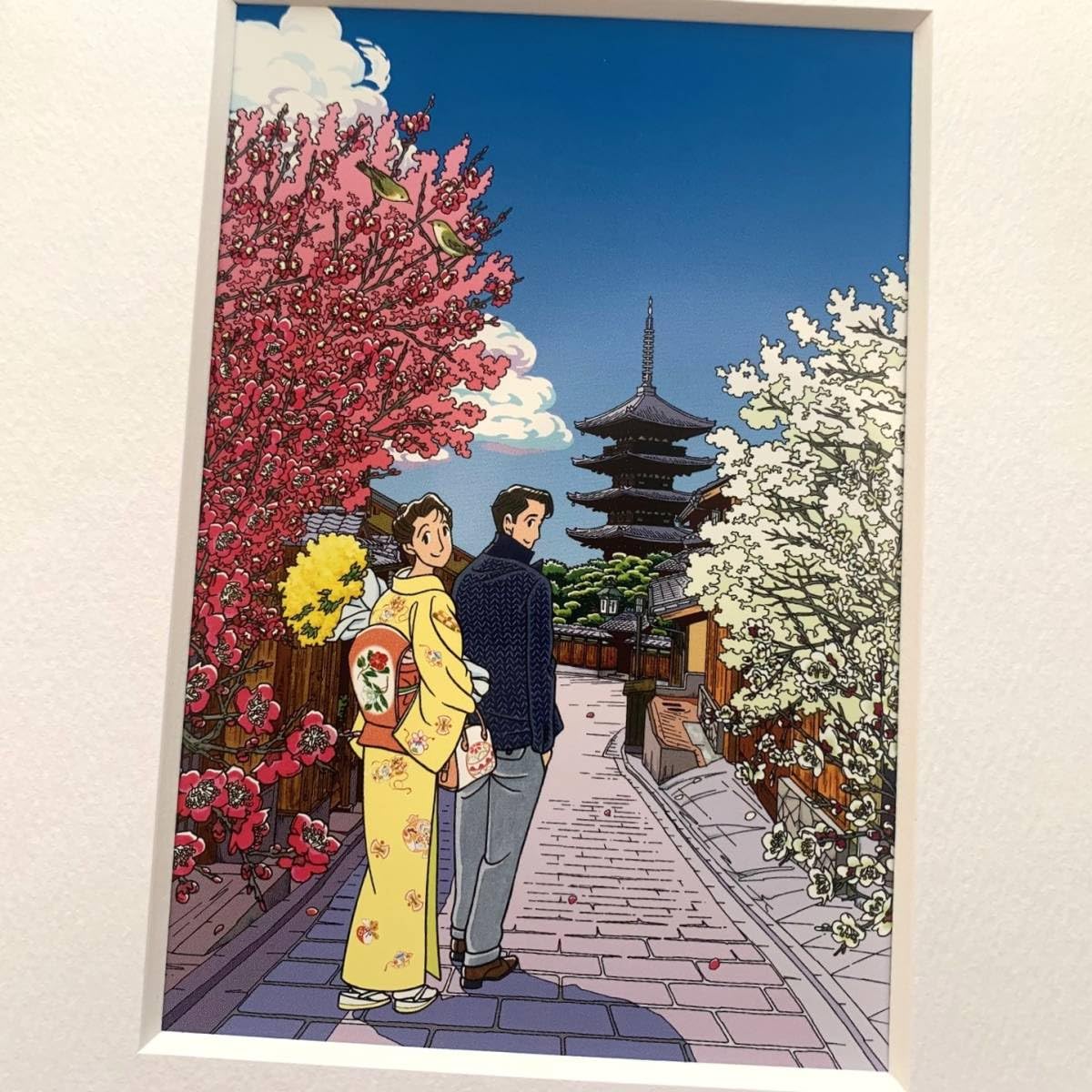 Amazon.co.jp: □わたせせいぞう『立春大吉』B5サイズ 額入り 貴重