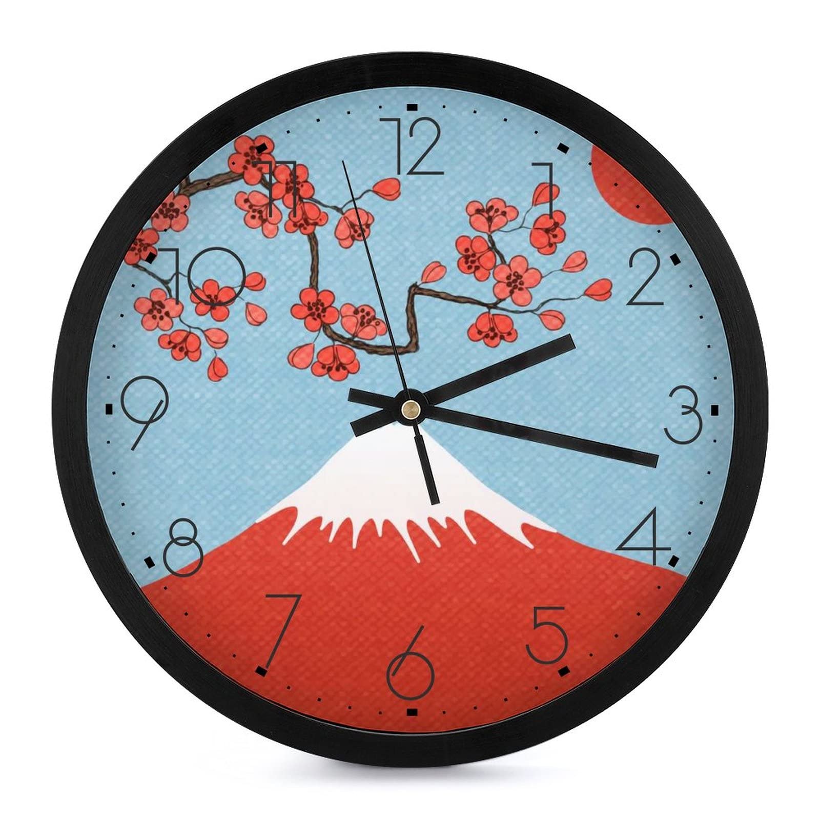 Horloge murale fleurs pour salon et cuisine design fleuri chaleureux