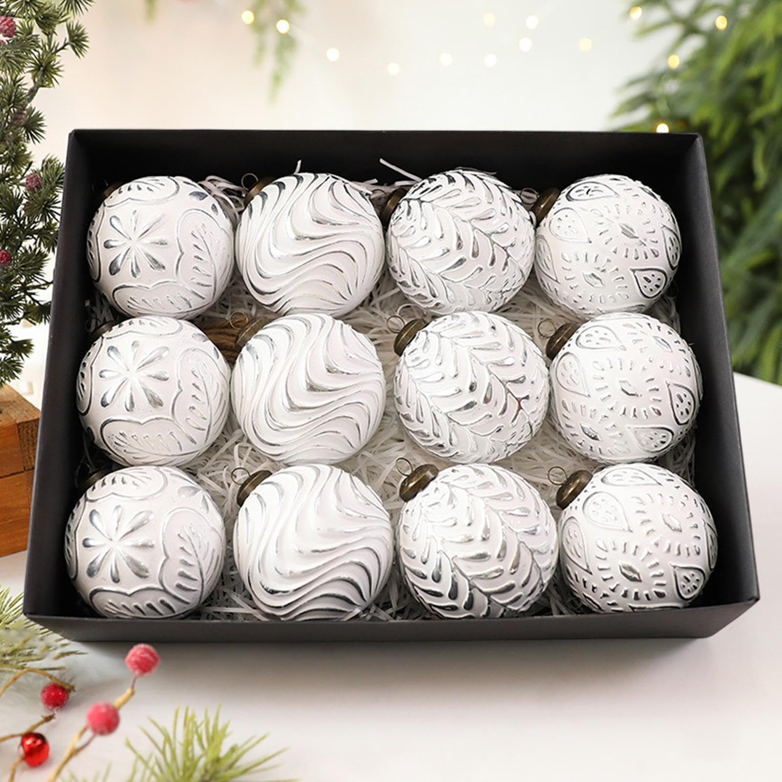 Bola Decorativa De Navidad para Árbol Navideño Juego de 12 Colgantes