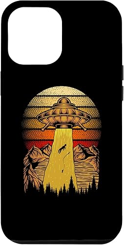 iPhone 14 Pro Max Vintage - Colorido - Funda Space - Spaceship - Aliens zone - UFO