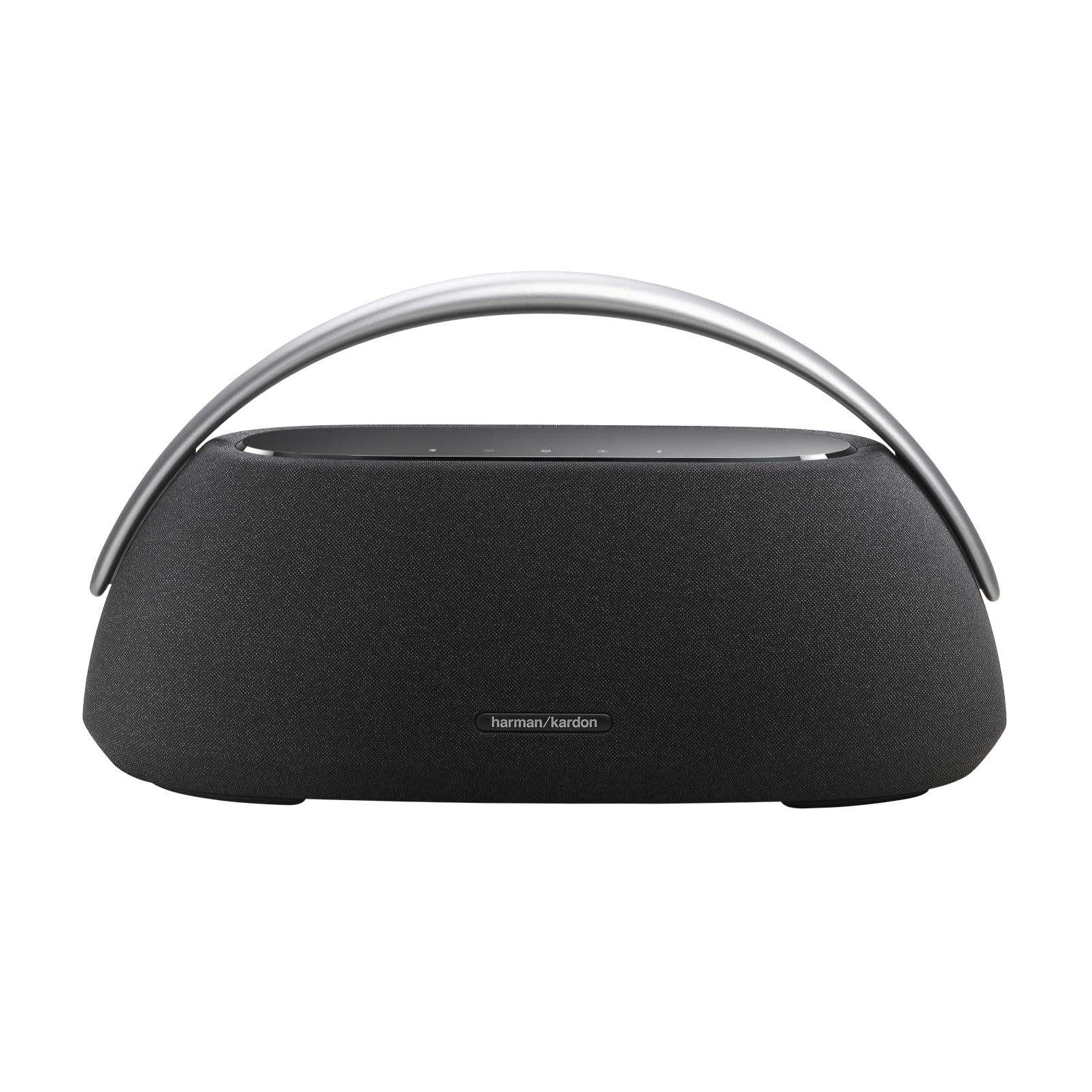 Harman Kardon Go + Play 3, Altoparlante Bluetooth Wireless Portatile, con Suono Stereo, Design Elegante, Doppio Microfono Integrato, Porta di Ricarica USB, Autonomia fino a 8 ore, Nero