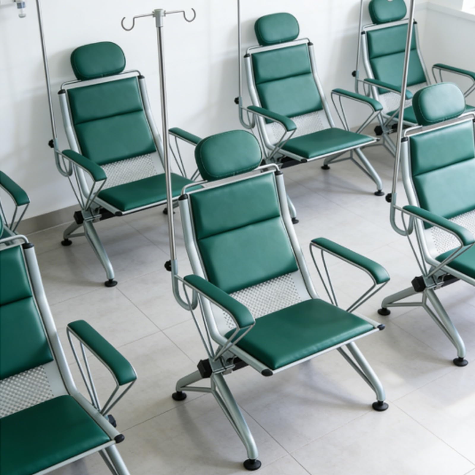 Fotel z drążkiem IV, medyczny, z podłokietnikami i oparciem, ergonomiczne siedzisko PU do kliniki, domu opieki, laboratorium