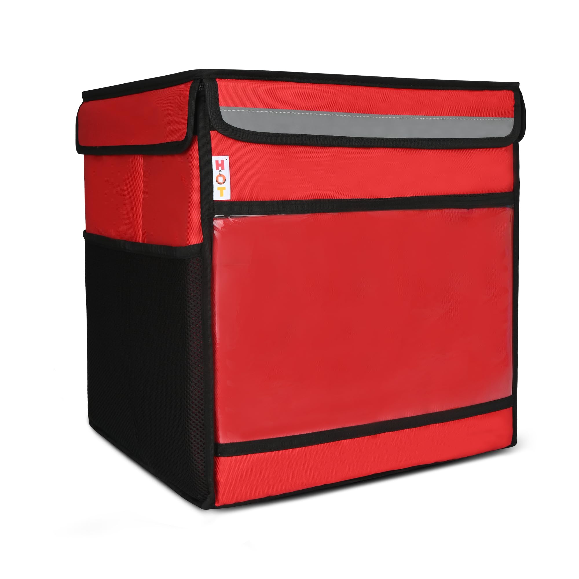 Pizza Bag for Delivery, Thermal Insulated Pizza and Food Delivery Bag,15X15X16 inch Pizza Warmer Bag, Holds 8X12" Pizza Boxes, Hot Pizza Carrier Insulated Bags (Red)