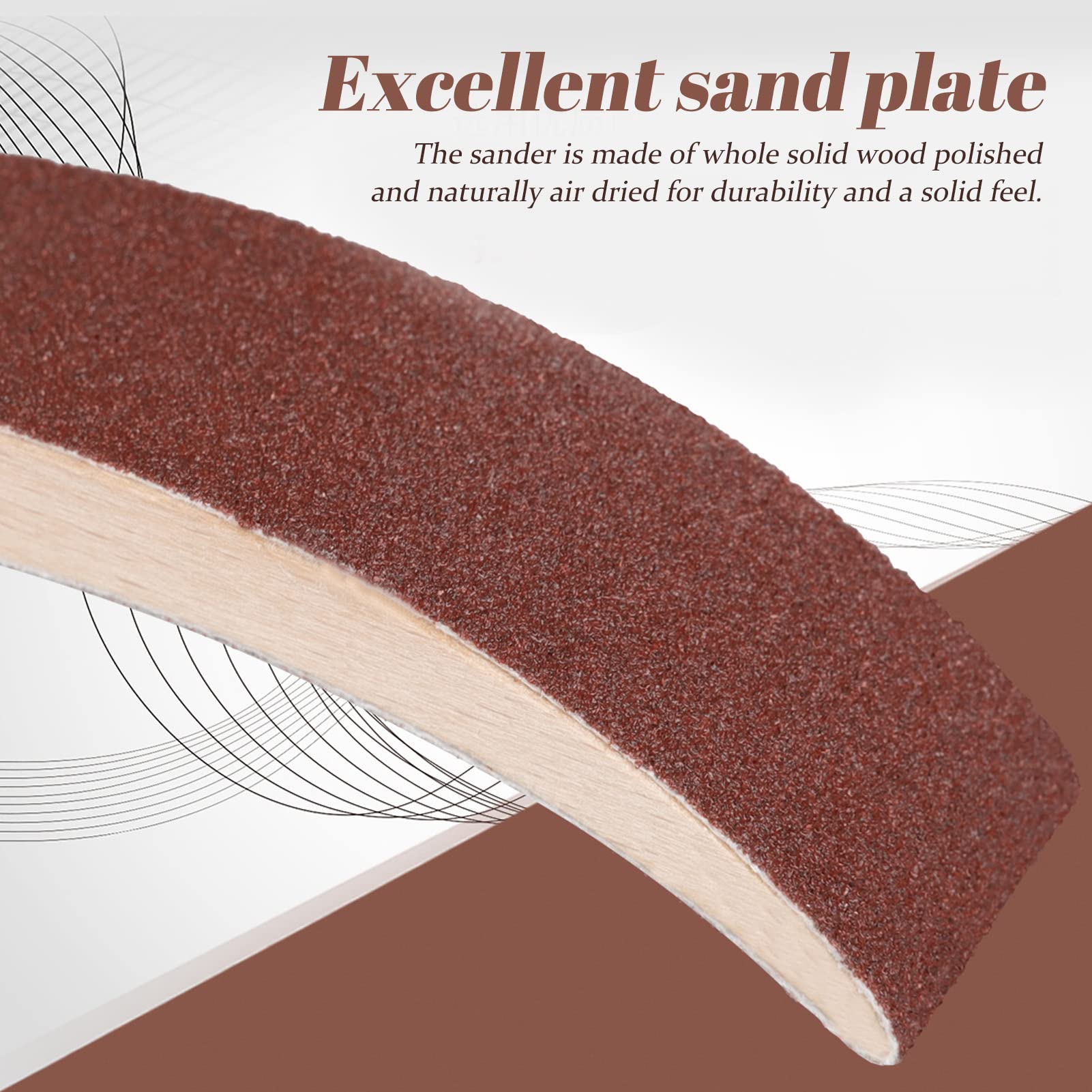 Piano Hammerhead Sanding Plate Solid Wood Felt Polishing Hammer Repair S Shape for Luthier Musician