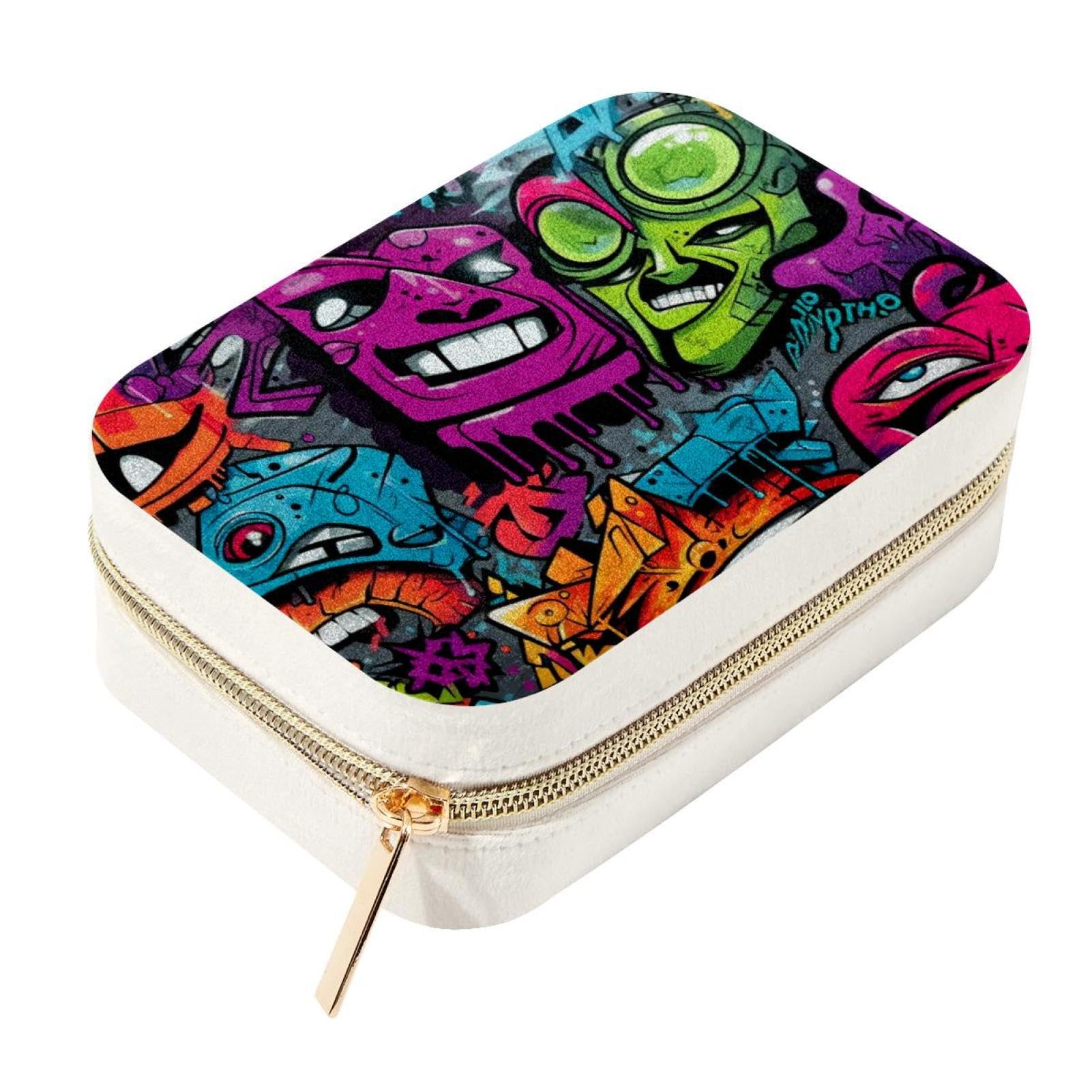 Organizador de viaje portátil multifuncional de doble capa para guardar anillos y brazaletes