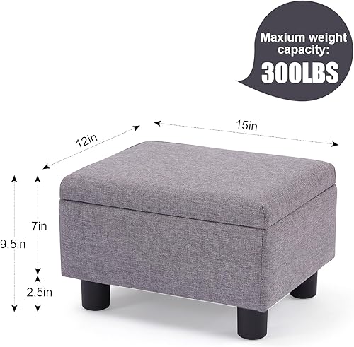 Miniatura 2 de BAKSEA Taburete pequeño para pies debajo del escritorio, reposapiés otomano, taburetes de pies, taburetes pequeños para pies para sala de estar,