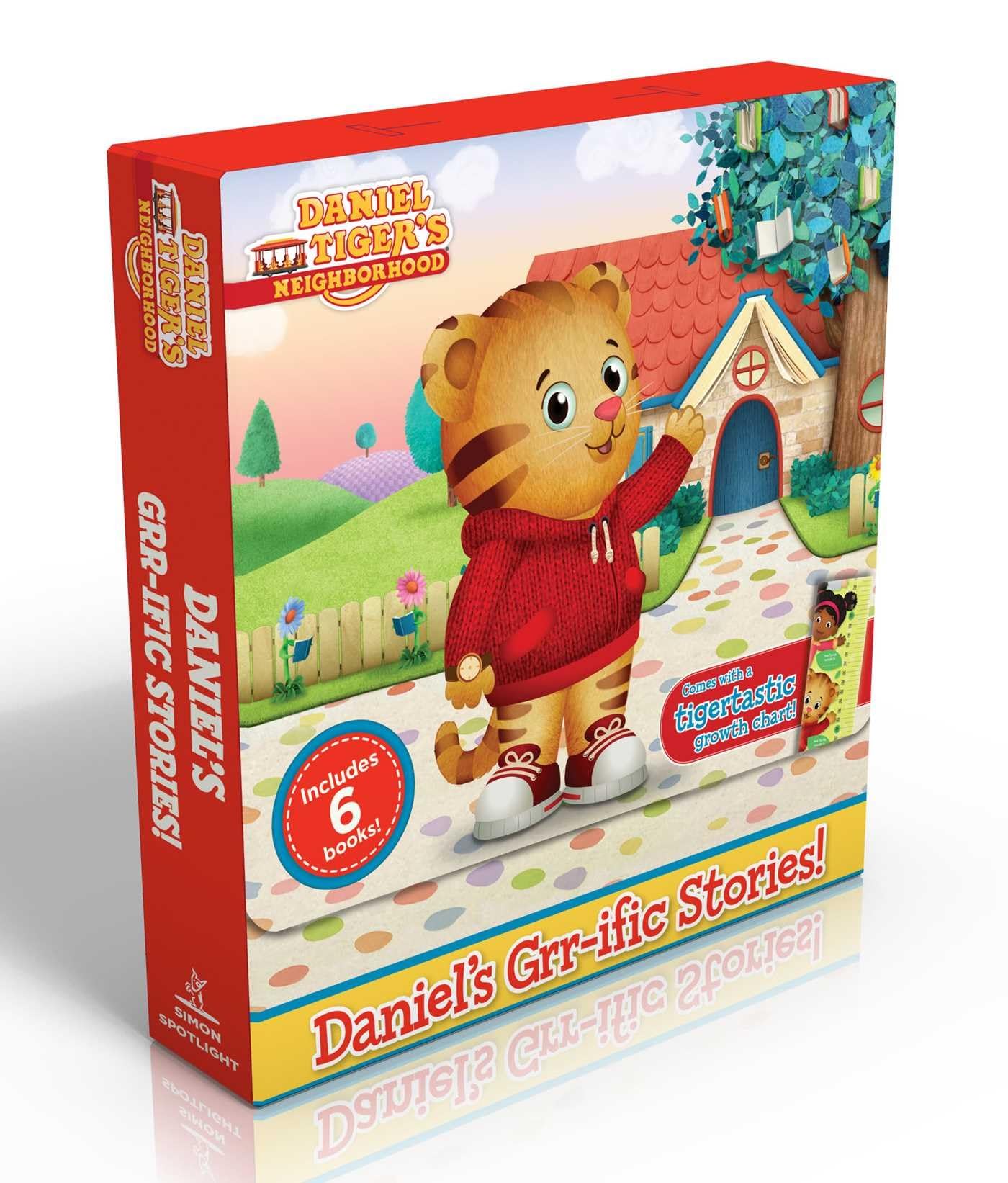 Daniel's Grr-ific Stories! (Comes with a tigertastic growth chart!) (Boxed Set): Welcome to the Neighborhood!; Daniel Goes to School; Goodnight, ... Baby Is Here! (Daniel Tiger's Neighborhood)