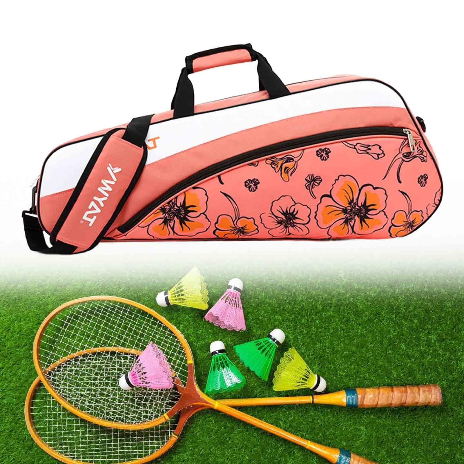 Oshhni Sac de Raquette de Badminton, Sac à Dos de Sport de Tennis, Sac de Transport de Raquette, Sac à Main de Tennis pour athlètes Professionnels,