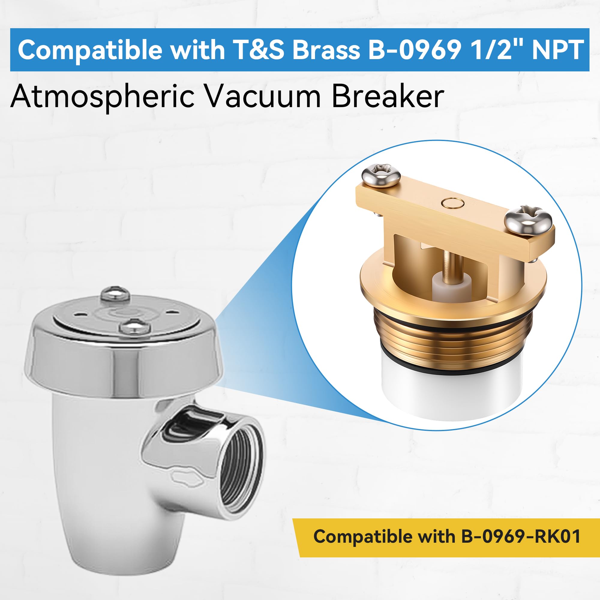 Ceoighe 1 Pack Vacuum Breaker Repair Kit Compatible with B-0969