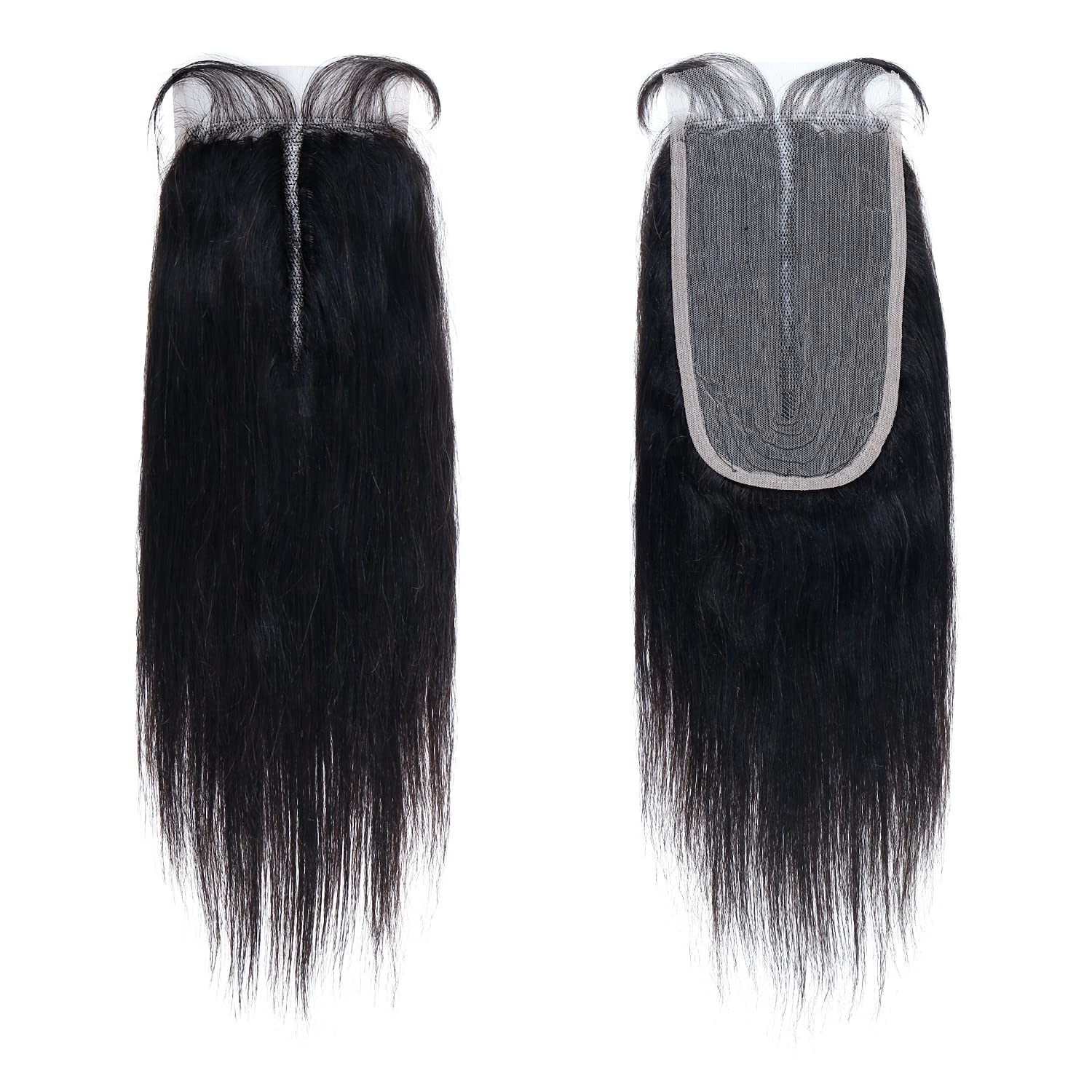 BOBBI BOSS Bobbi Boss Bundle Unprocessed Human Hair 5 Inch Hand-Tied HD Lace Part Closure Wet N Wavy Pineapple Curl (10 Inch-16 Inch) ([12 Inch], NATURAL BK)