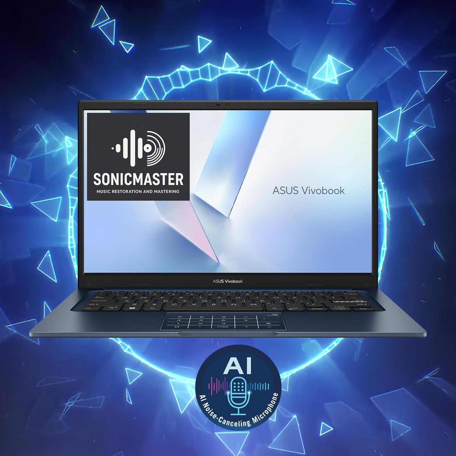ASUS VivoBook 14 Business Laptop | 14" FHD Anti-Glare | Intel 6-core i3-1315U | 8GB DDR4 256GB SSD | Type-C Privacy Camera SonicMaster AI Noise Canceling Fast Charging Win11Pro w/DLCA Accesssory
