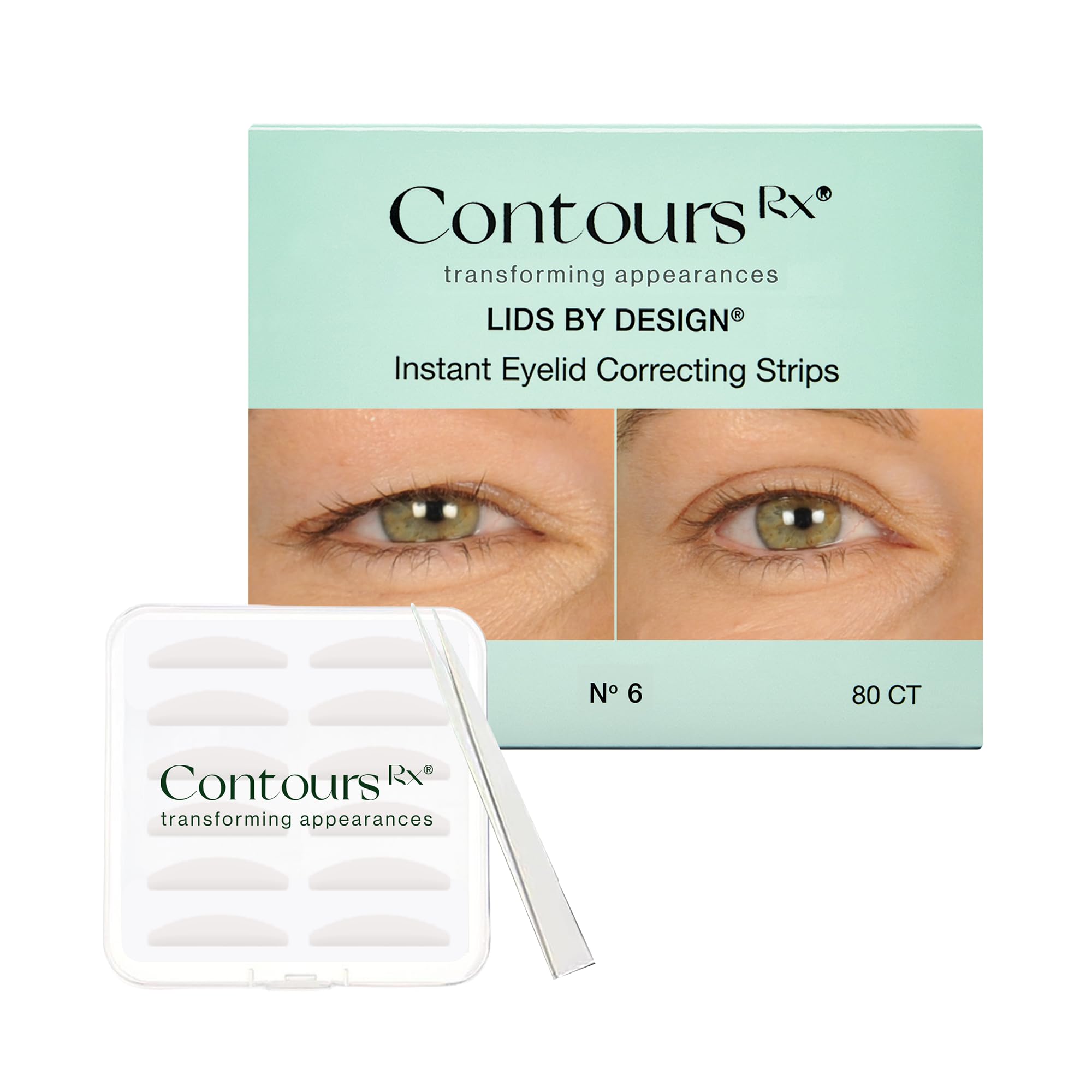 Contours Rx Lid by Design Lot de 80 bandes pour relever les yeux sans chirurgie
