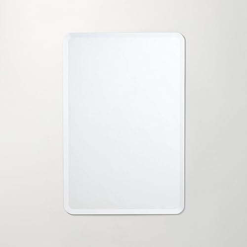 Miniatura 9 de Better Bevel - Espejo rectangular de esquina redondeada sin marco de 24 x 36 pulgadas, borde biselado de 1 pulgada, espejo de pared de baño