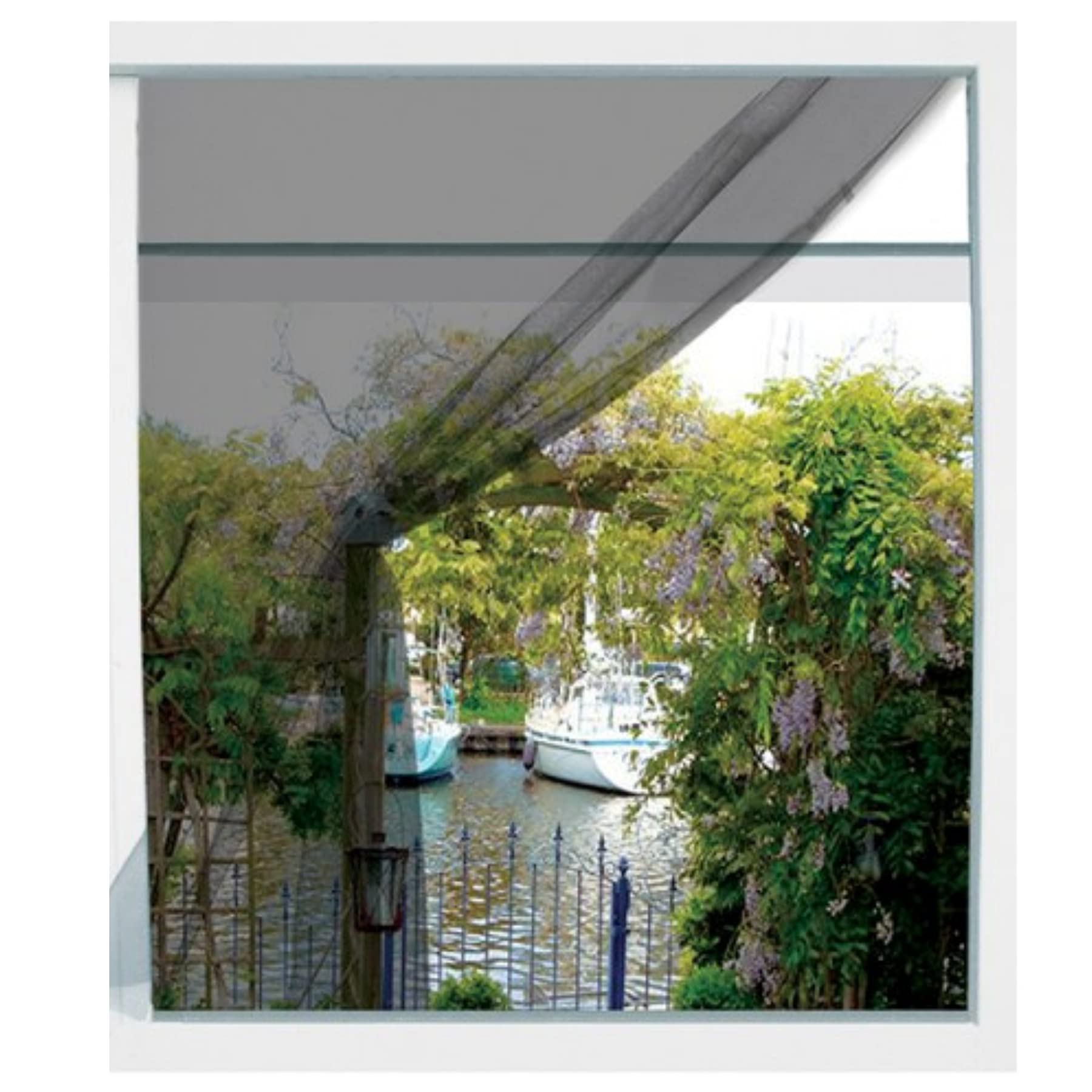 Anti Mosquito Window Curtain Net Screen Insect Bug Mosquito Fly Mesh Guard (Window Screen Black)