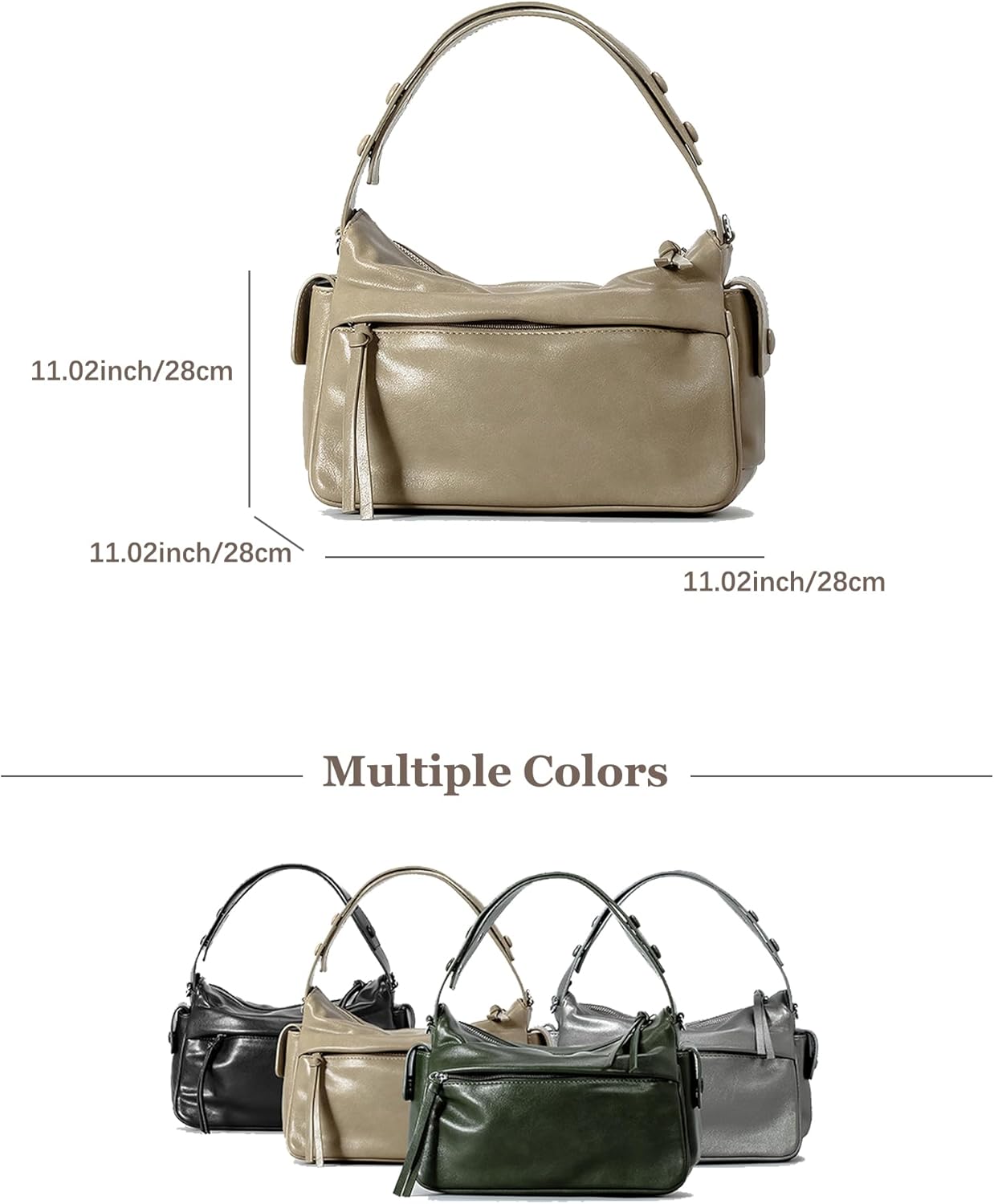 NEWBELLA Boston Handbag, Faux Leather Cross-body Bag,Versatile Shoulder Bag for Everyday Wear&Work