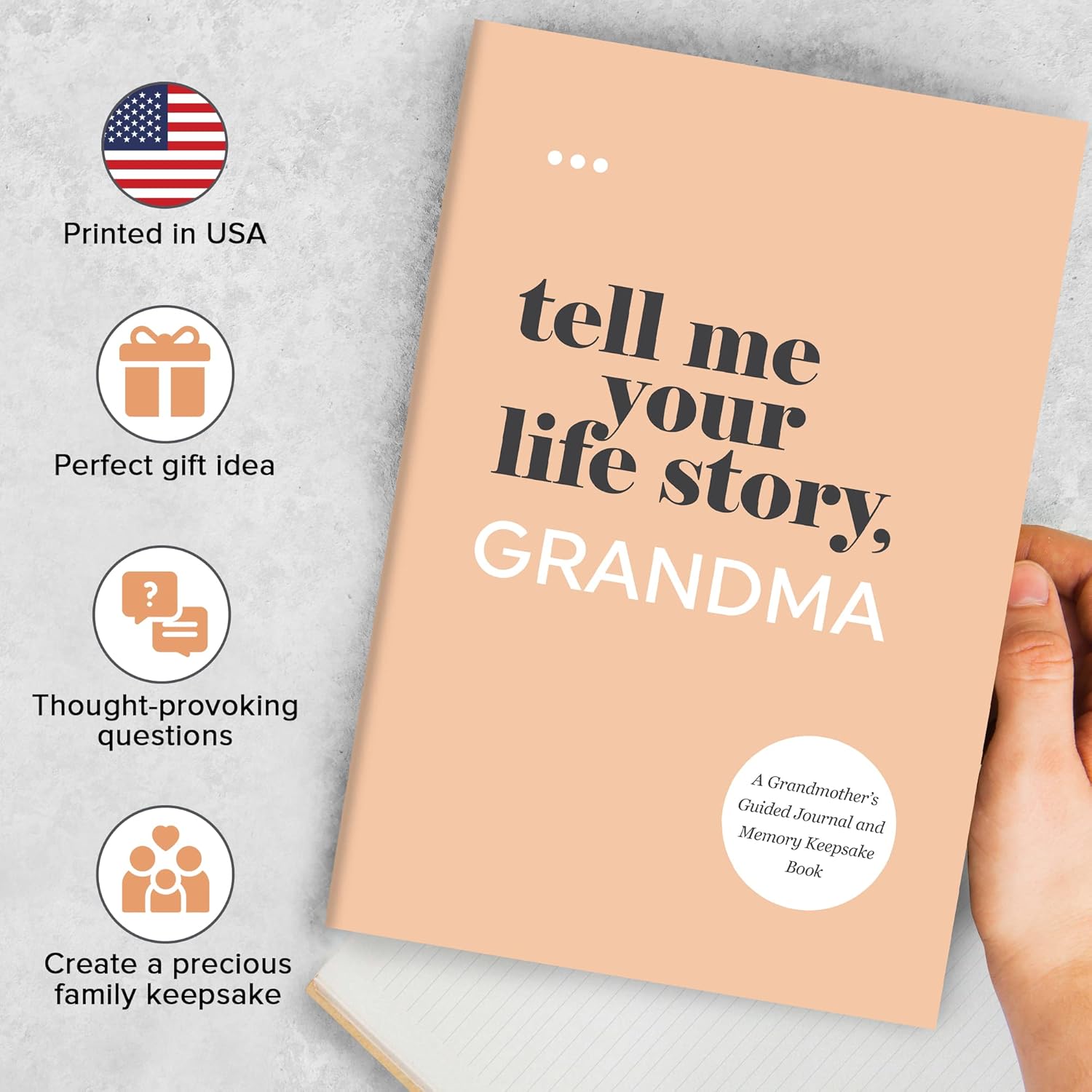 Tell Me Your Life Story, Grandma: A Grandmother’s Guided Journal and Memory Keepsake Book (Tell Me Your Life Story® Series Books) - Image 3