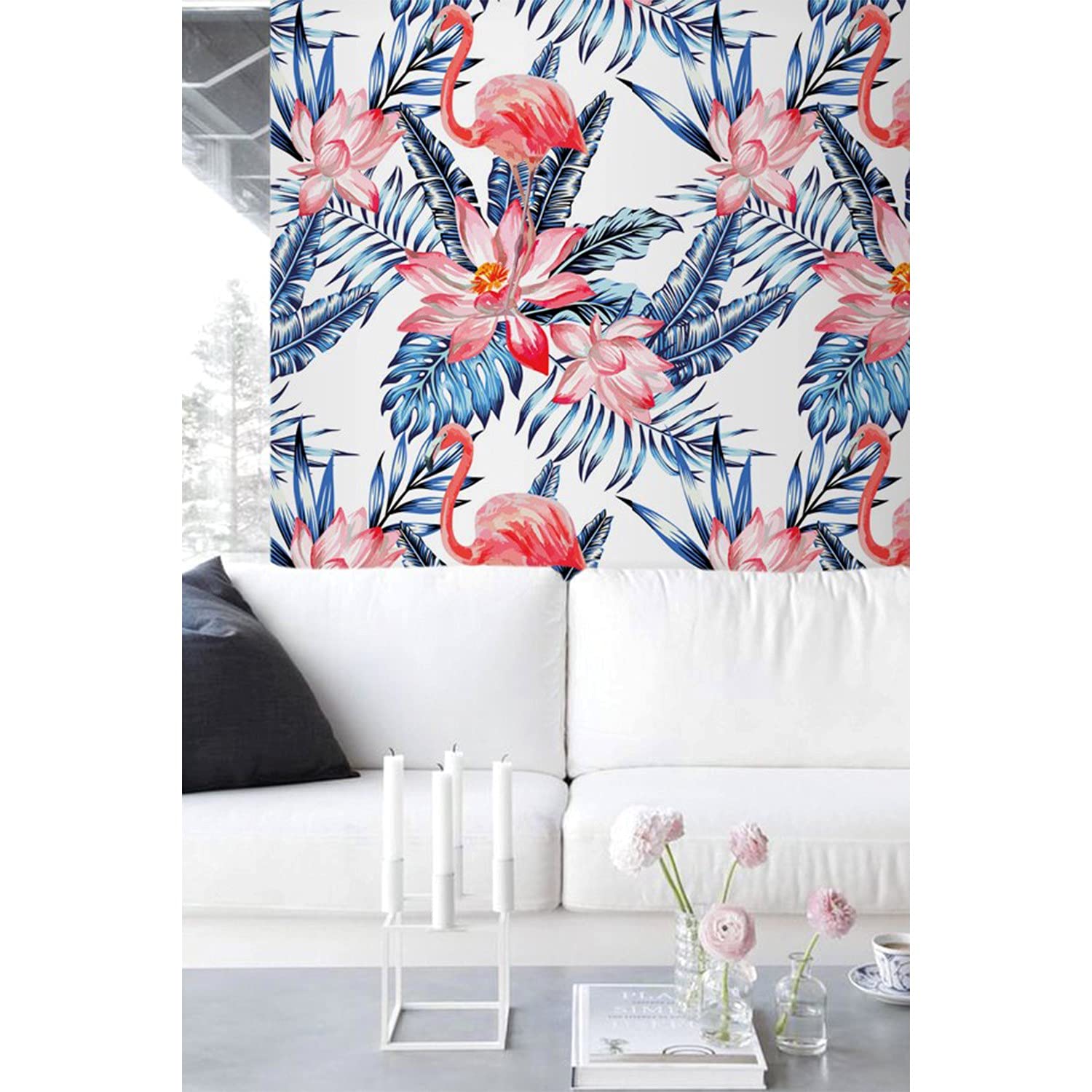 Papier peint feuilles de palmier pour relooker votre salon ou chambre Magic-Stick 360x250