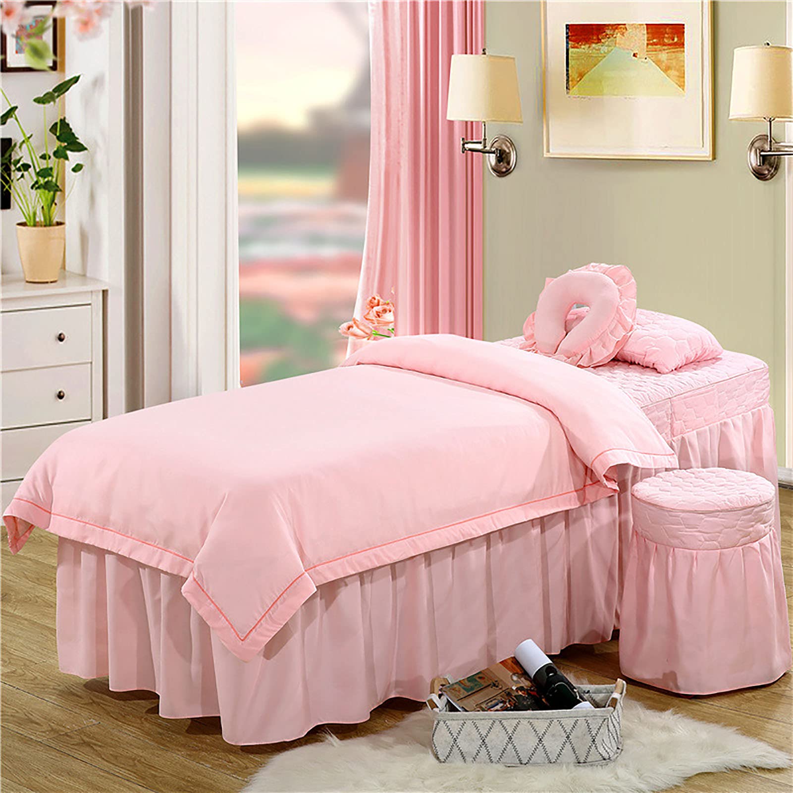 Set Lenzuola Per Lettino Massaggio 2 Pezzi - Microfibra Perforata, Impermeabile E Anti Olio - Foto 6