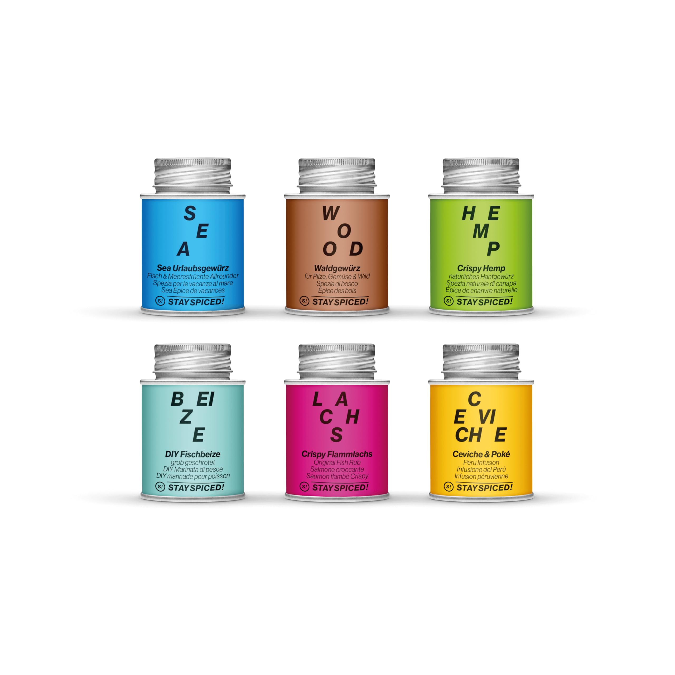 STAY SPICED! STAY WILD! Edition Ben Perry | Premium Gewürzset mit 6 Gewürzen