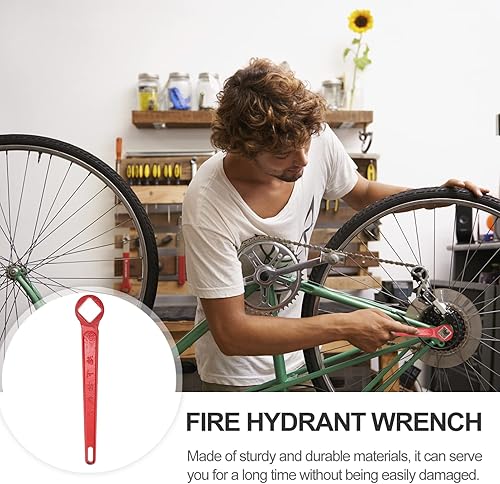 Miniatura 5 de TEHAUX Llave de hidrante de incendios Llave de lucha contra incendios Llave de hidrante Llave de herramienta de boca de incendios Llave de lucha