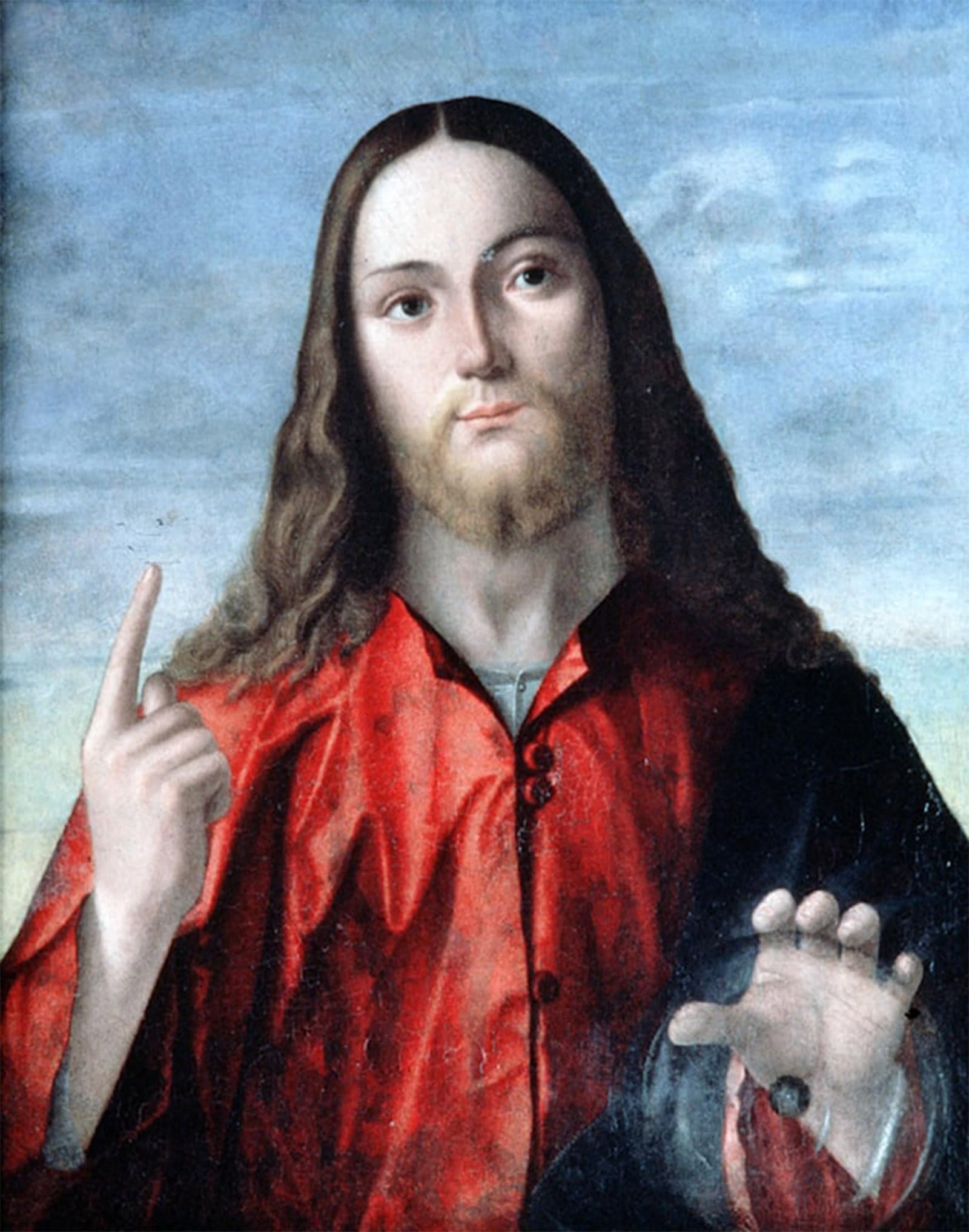 POSTERIIk Famous Modern Artwork Art Mural Salvator Mundi by Vittore Carpaccio Oil Paintings Pictures for Home Decor 60x90cm
