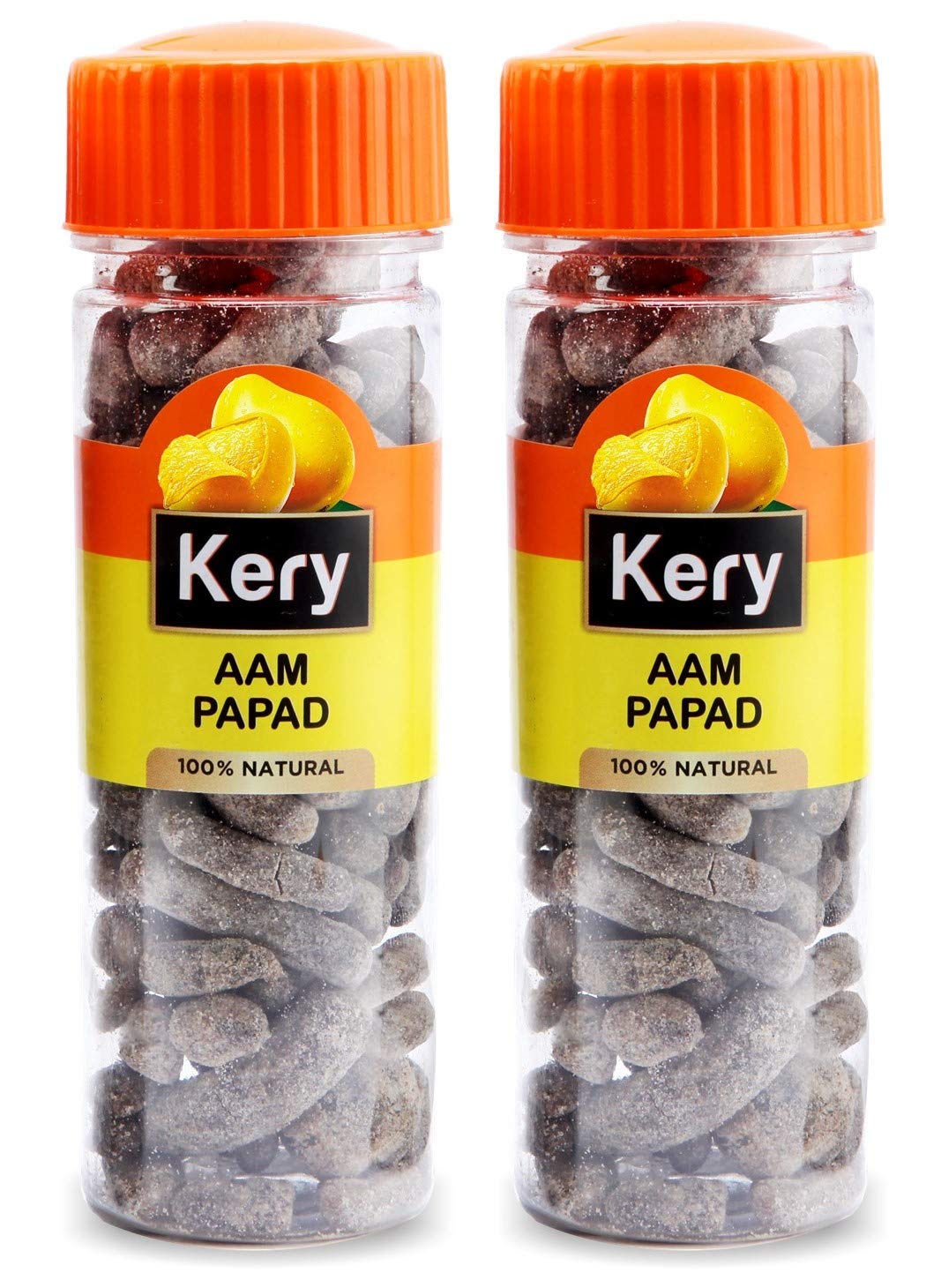 Kery Aam Papad Mango Slice Mukhwas, 2 Bottles, 260 Gram (Pachak Churan Mouthfreshener)