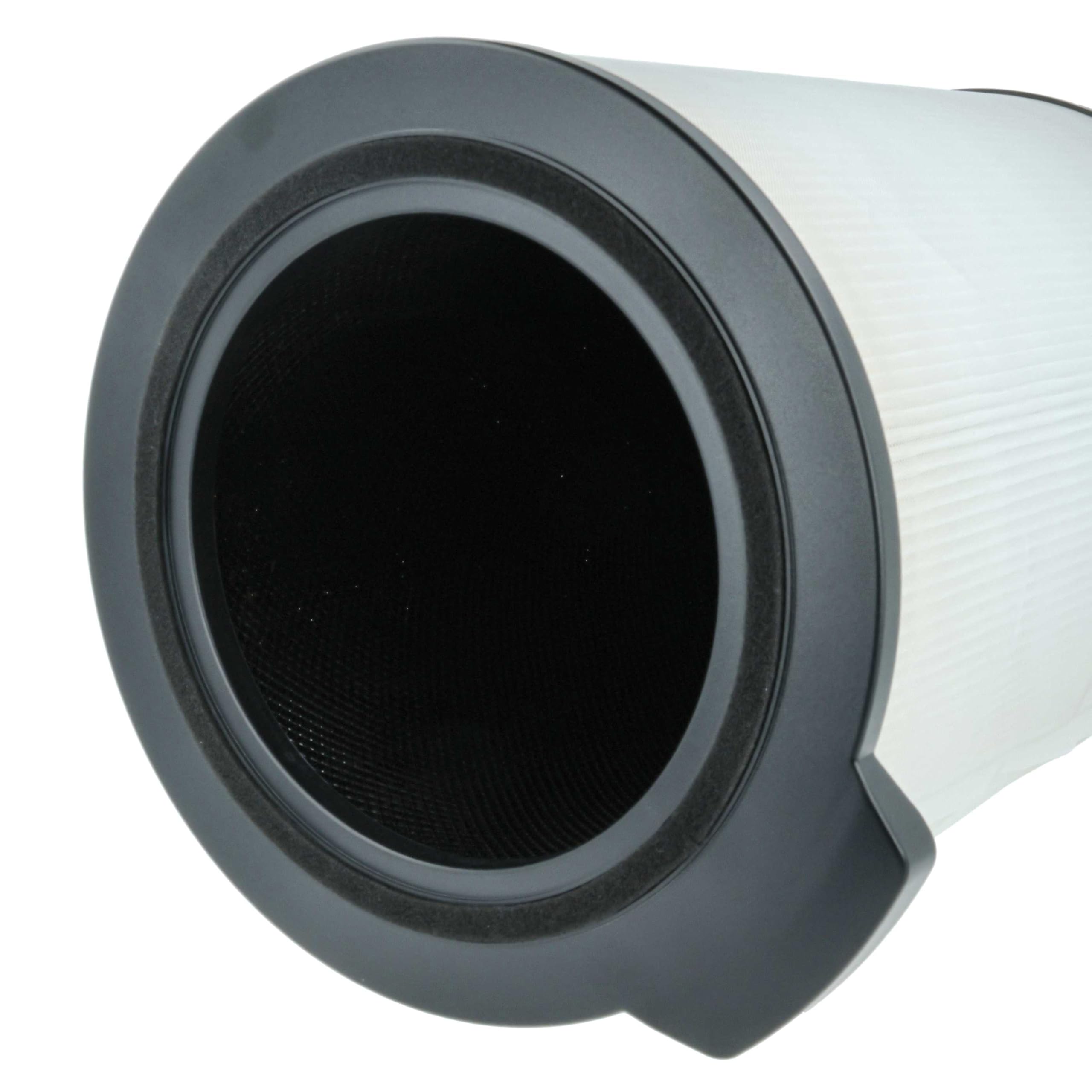 vhbw 2 x filtr z węglem aktywnym kompatybilny z oczyszczaczem powietrza Bosch Air 6000 – filtr powietrza H13, czarno-biały