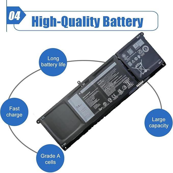 Batería Dentsing V6W33 54Wh 15V 4 Celdas para Dell miniatura 6