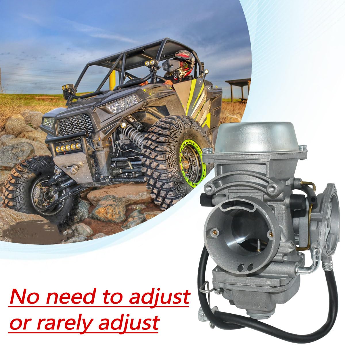 Carburatore per Polaris Sportsman 500 4X4 HO 2001-2005 2010-2012,1997-2009 Scrambler 500 4x4,2000 2001 2002 Trail Boss 325 Carb con filtro dell'aria pompa carburante