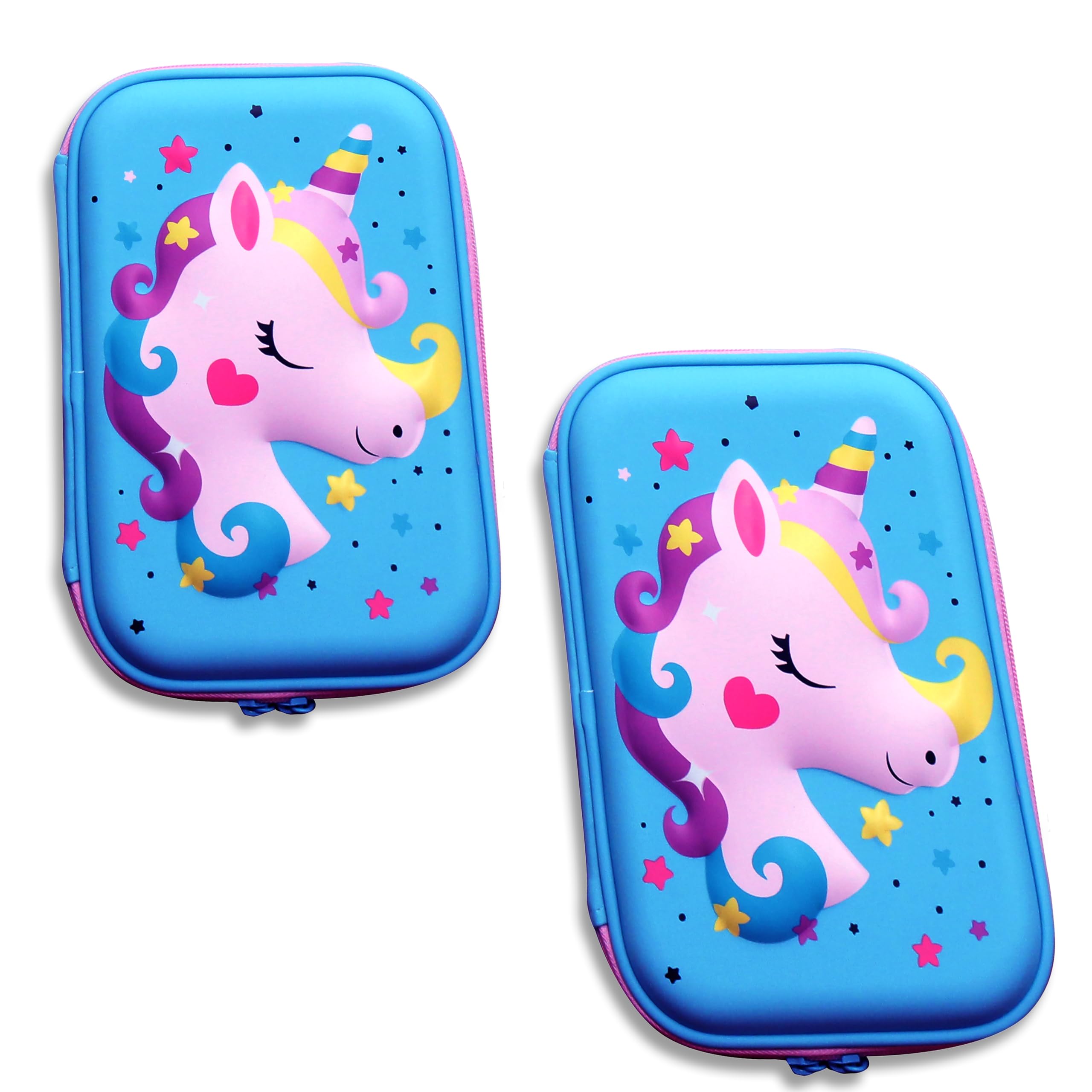 Khodiyar Enterprise Unicorn Cover Large Capacity Pencil Case Compass with Compartments | School Supply Organizer for Students | Stationery Box | Cosmetic Zip Pouch Bag (Pack of 2) (Astronot) (B0D1Y8GRMF) Amazon Price History, Amazon Price Tracker