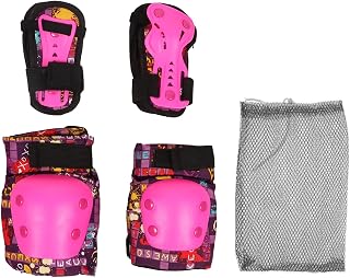 Conjunto De Equipamentos De Proteção Para Crianças BORDSTRACT, Joelheiras, Cotoveleiras Com Protetores De Pulso, Conjunto De 6 Unidades, Protetores De Cotovelo Para Ciclismo Infantil, Protetor De Coto